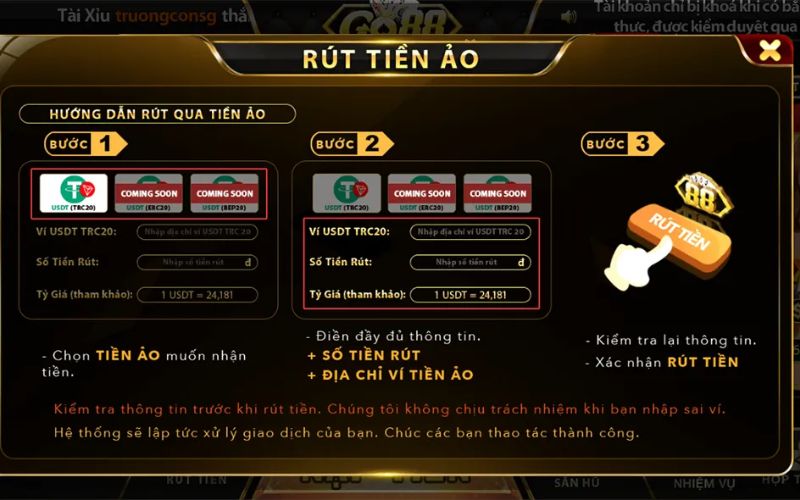 Các lưu ý giúp rút tiền Go88 nhanh chóng và hiệu quả