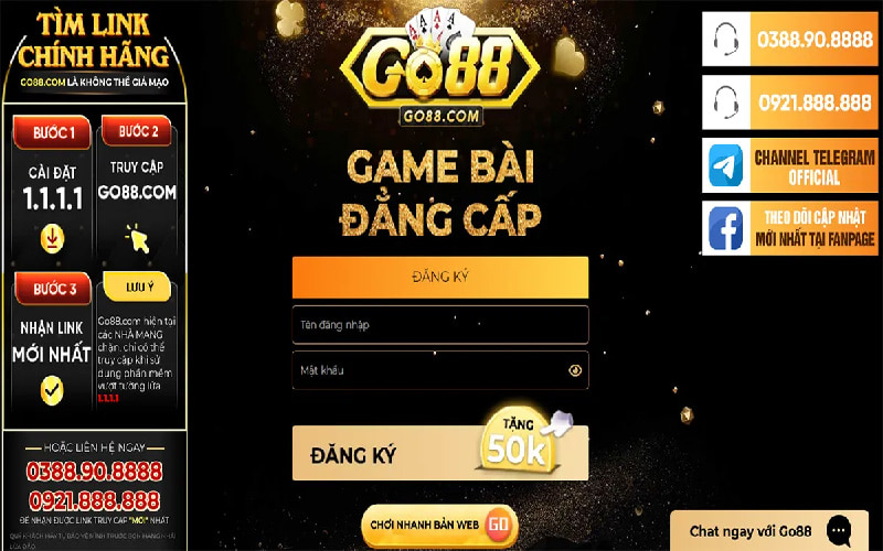 Thao tác mở tài khoản trên website Go88 nên biết 